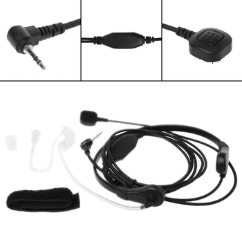 

2.5mm Throat Microphone Earphone PTT Headset For Walkie Talkie Motorola CB Radio