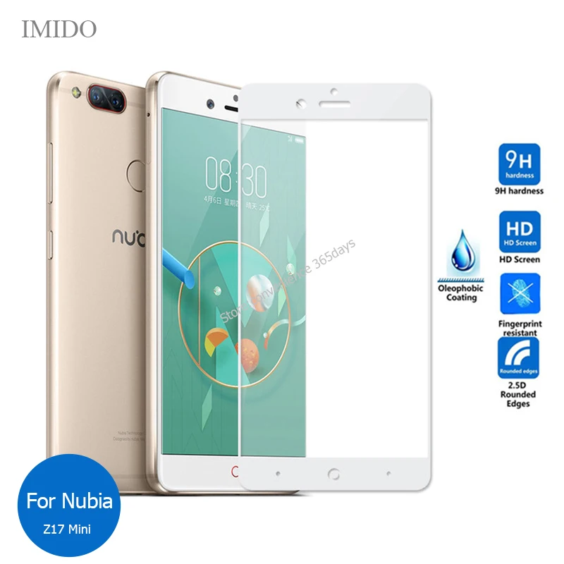 

All Coverage For Zte Nubia Z17 Mini Full Cover Tempered Glass Screen Protector 2.5D Safety Film On Z17Mini Z 17