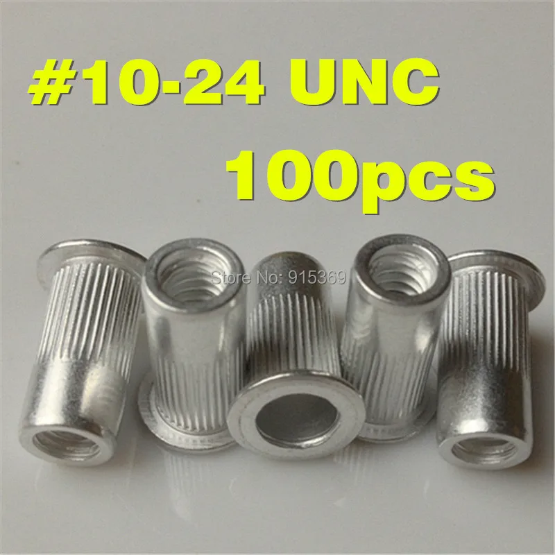 Buy 10 24 Aluminium Rivet nut 100pcs Alu Insert Nut
