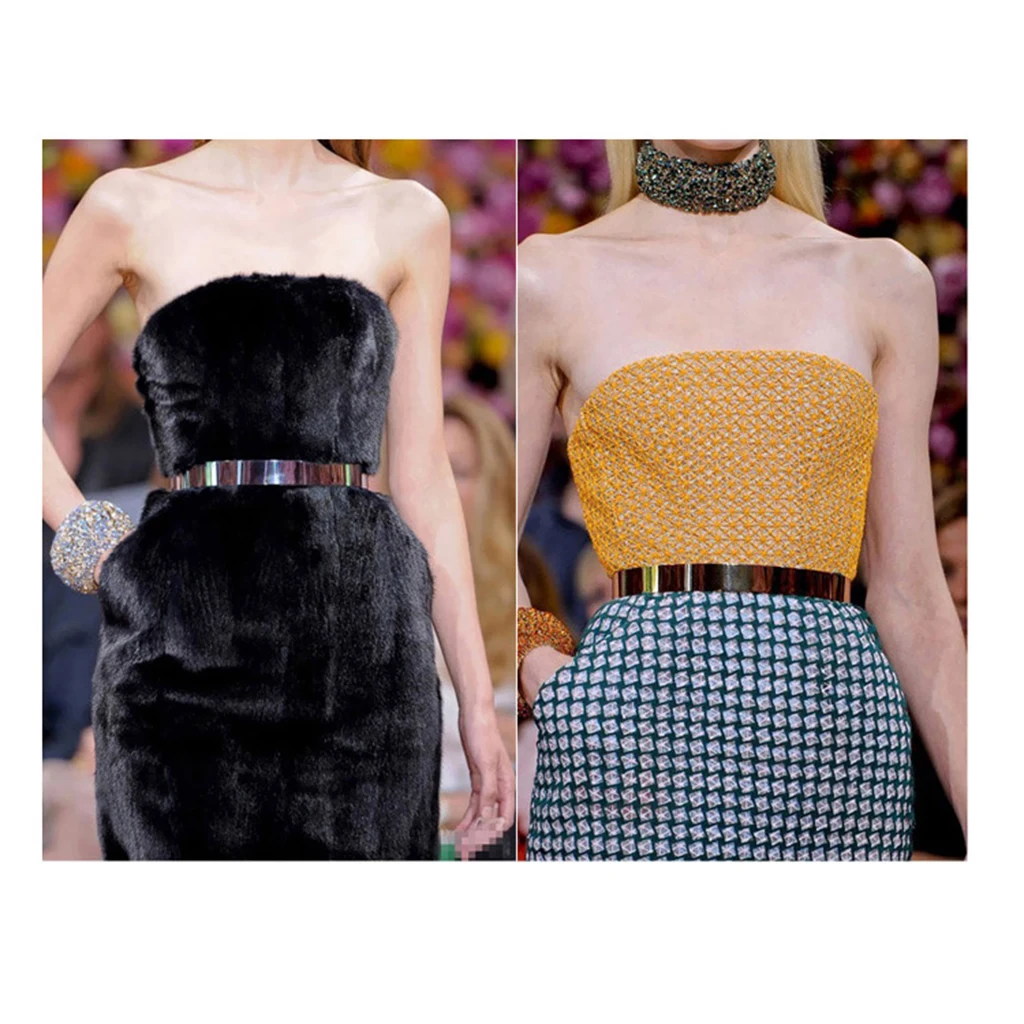 Fashion Women Adjustable Metal Waist Belt Metallic Bling Gold Silver Color Plate Vintage Lady Simple Belts Clothes Prop
