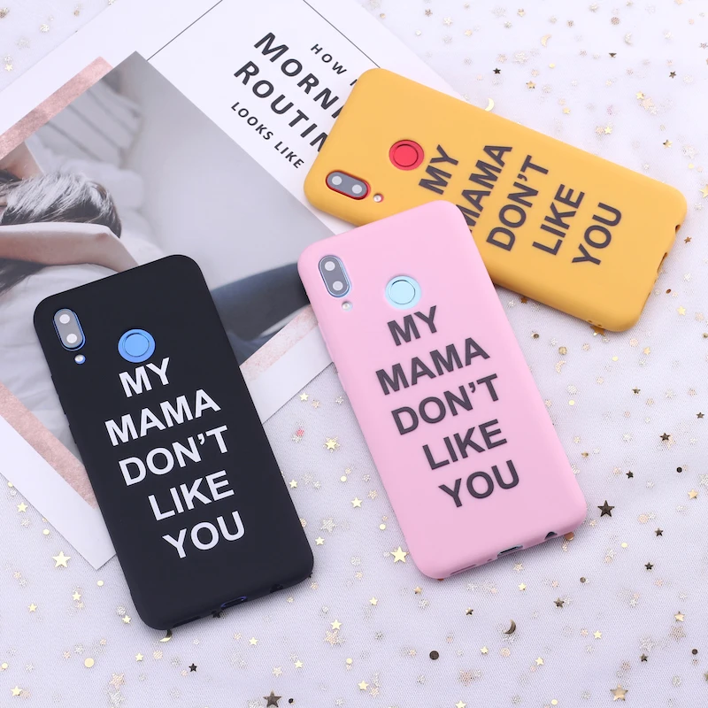 Силиконовый чехол для телефона Samsung A31 S8 S9 S10 S10e S20 Plus lite Note 8 9 10 A7 A8 Girl My Mom don't like you