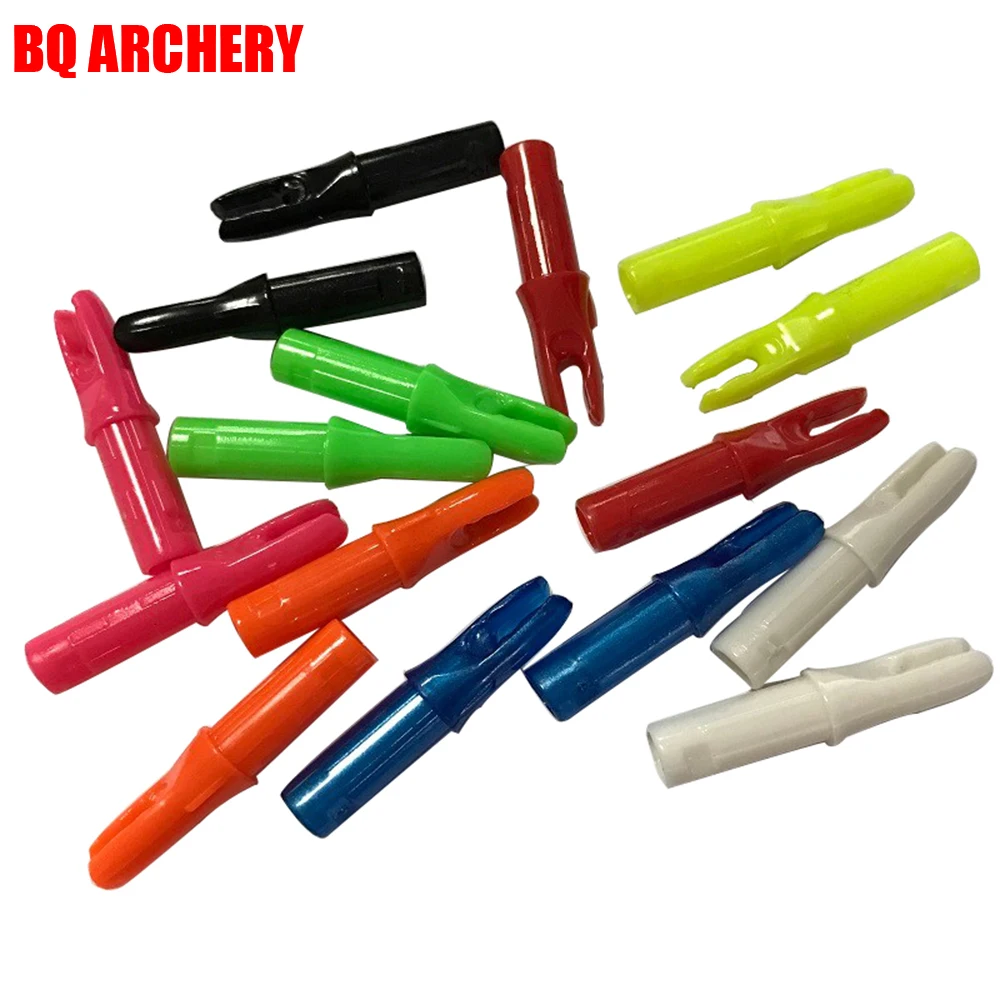 

Archery Arrow Nock ID6.2mm OD7.6mm Plastic Inster Nock for Compound Traditional Bow Hunting Shooting Accessories 24pcs