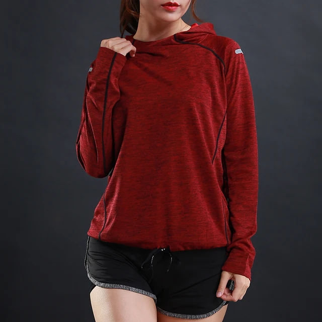 Detector Women’s Running Shirts Long Sleeve Running Jacket Fitness Workout Quick Dry Breathable Hoodies Tops Tights Sportswear