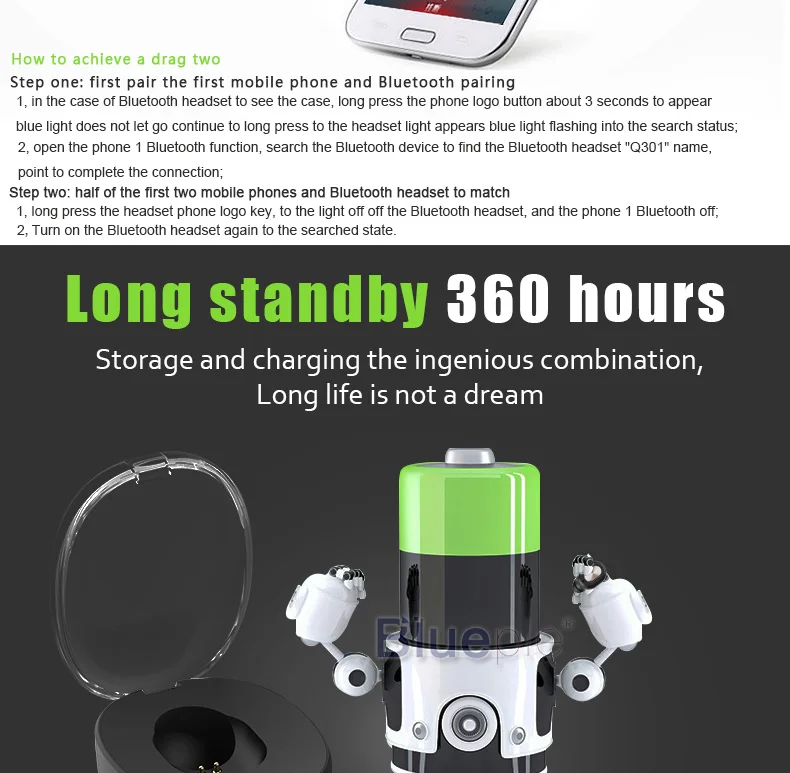 Magnetic charge charging mobile charging box Bluetooth headset (13)