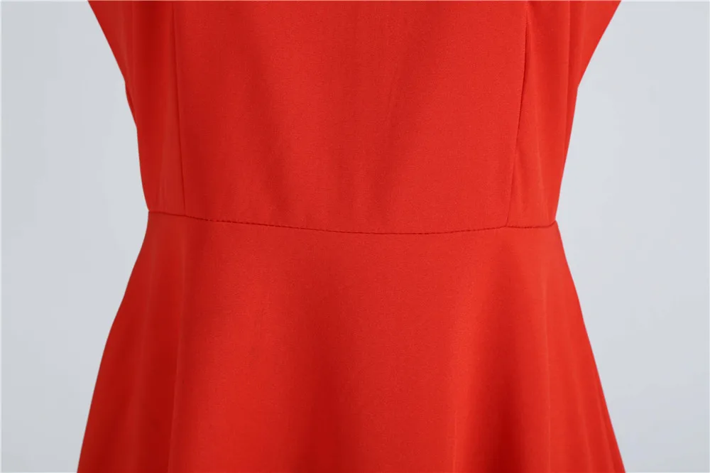 Однотонное летнее женское винтажное платье Pinup с коротким рукавом, элегантные офисные женские вечерние платья в стиле рокабилли, трапециевидные повседневные платья