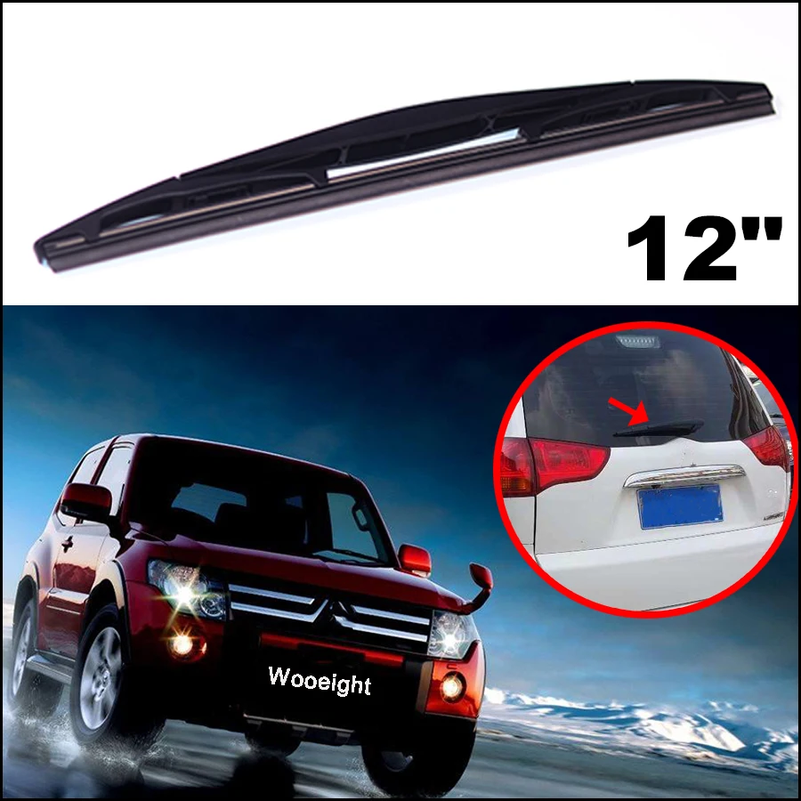 Wooeight 12 Rear Rain Window Windshield Windscreen Wiper Blade For Mitsubishi Pajero 2010+ Outlander 2008+ ODYSSEY 2004-2013 (8)