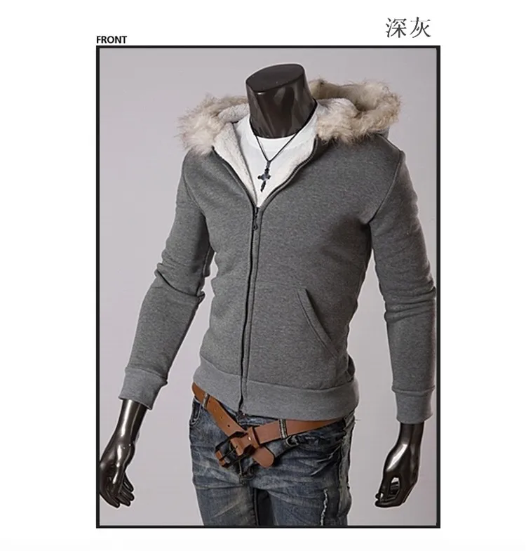 mens hoodie with fur