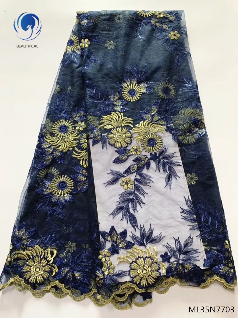 

Beautifical french net lace fabrics 2019 new arrival laces fabrics with stones african lace dress for women 5yards/lot ML35N77