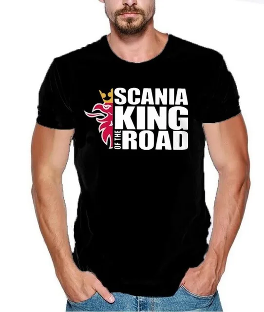 

T-Shirt Man Short Sleeve 100% Cotton Classic 2018 Limited Edition T Shirt Scania Highline Camion V8 Sporter Car T Shirt Printin8