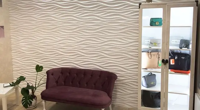 Plastic Molds Decorative Wall Panels Wave Price For 1pcs Plastic Molds Decorative Wall Panels Wave Price For 1pcs Size 500x500x30mm New Design 2017