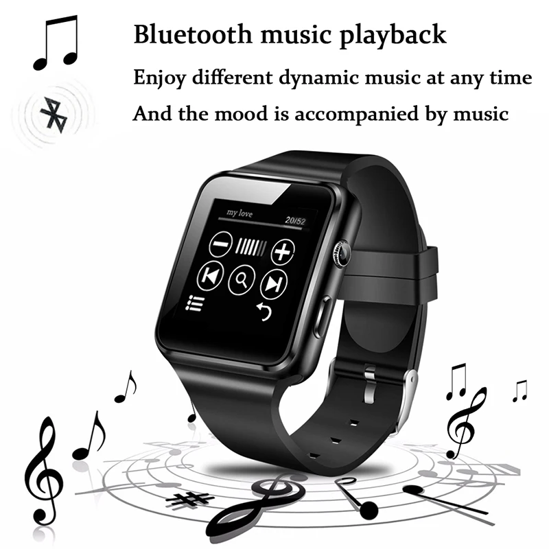 2018 New Women Men Smart Watch With Camera LED Color Touch Screen Support SIM TF Card Bluetooth smart watch Sport pedometer+Box