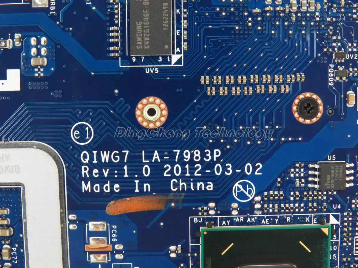 Promo  Laptop Motherboard For Lenovo G780 QIWG7 LA-7983P DDR3 HM76 GT635M 2GB non-integrated graphics card