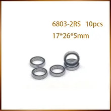 10 Uds rodamiento 6803-2RS 61803-2RS1 6803 6803RS 6803RZ 17x26x5 rodamientos de bolas sellados MOCHU sección delgada rodamientos de bolas de ranura profunda