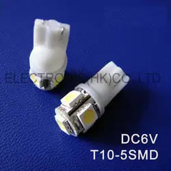 Высокое качество DC6V 6.3 В T10 W5W 194 168 501 Клин LED Предупреждение сигнала, Световые индикаторы, инструмент Лампы для мотоциклов Бесплатная