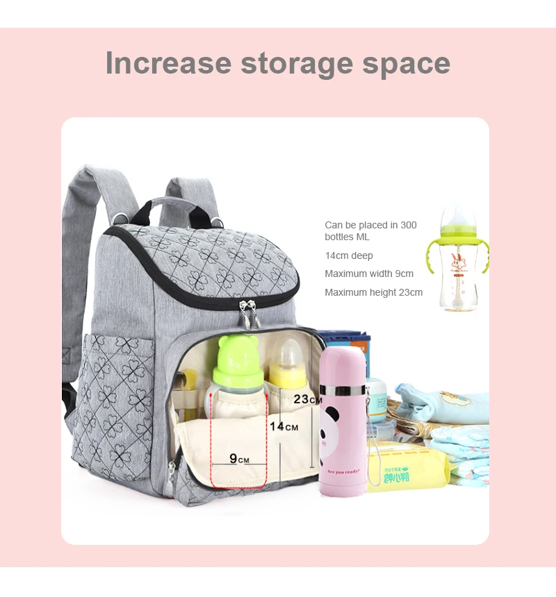 Модная, для детских подгузников мешок большой Ёмкость Мумия материнства подгузник сумка рюкзак органайзер для подгузников для кормления