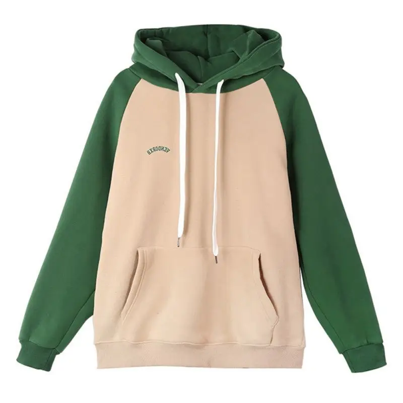 

Outdoor Sports long-sleeved Loose Thickening Hooded Sports Skateboarding Hoodies Plus Velvet Sweater Women Winter Casual Sweater