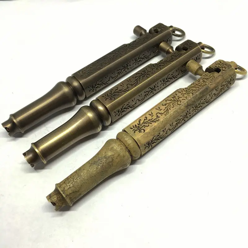 

EDC Brass Self Defense Personal Outdoor Survival Safety Tactical Pen with Multifunctional EDC tools