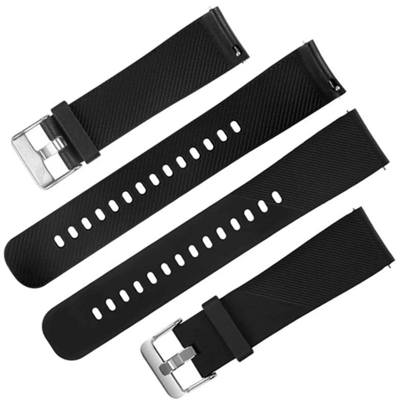 LPWHH Silicone Watchband For Samsung Galaxy Watch 42mm Watch Bracelet Band Pink Buckle Blue White Soft Sports Watches Strap
