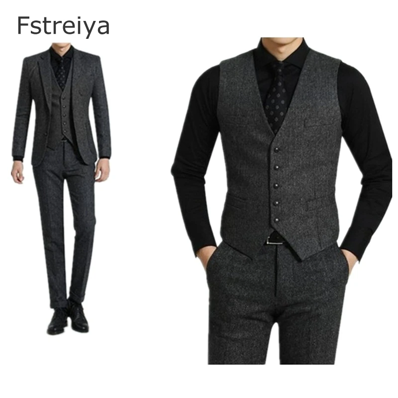 Custom made mens wool slim fit suit with pants pants costume homme 3 pieces tailored suits for wedding customized mens clothing