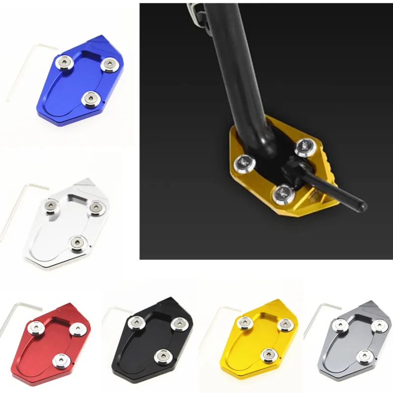

R25 R3 MT25 MT03 CNC Side Stand Plate Kickstand Extension Pad Enlarger for YAMAHA YZF R3 R25 2014 2015 2016