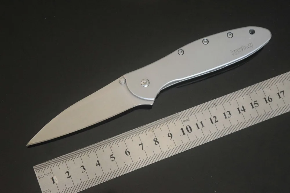 TRSKT kershaw 1660 Leek Флиппер складной нож 8cr13mov лезвие, ручка из нержавеющей стали карманный нож для кемпинга EDC инструменты Прямая поставка