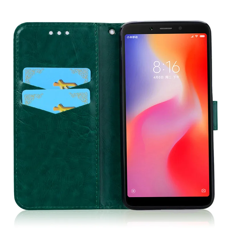 Для Xiaomi Redmi 6 6A чехол мягкий силиконовый кожаный бумажник флип-чехол для Coque Xiaomi Redmi 6 A 6A чехол для телефона с держатель для карт