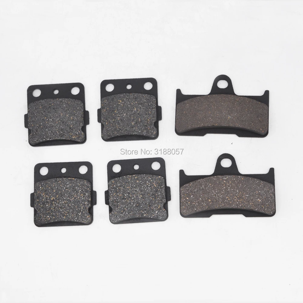 Front &amp Rear Brake Pads 2002-2008 fit for Yamaha Grizzly 660 4x4 YFM660F Semi-Metallic |