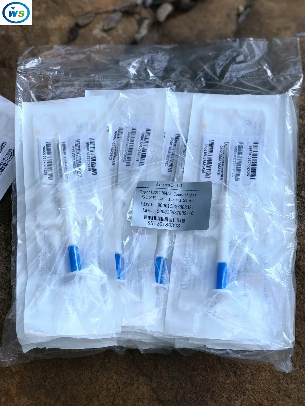 

2.12*12 100pcs/lot FDX-B ISO11784/785 RFID Id Injector Pet Glass Tag Microchip Syringe for animal Pig Cow Cattle Horse Dog Fish