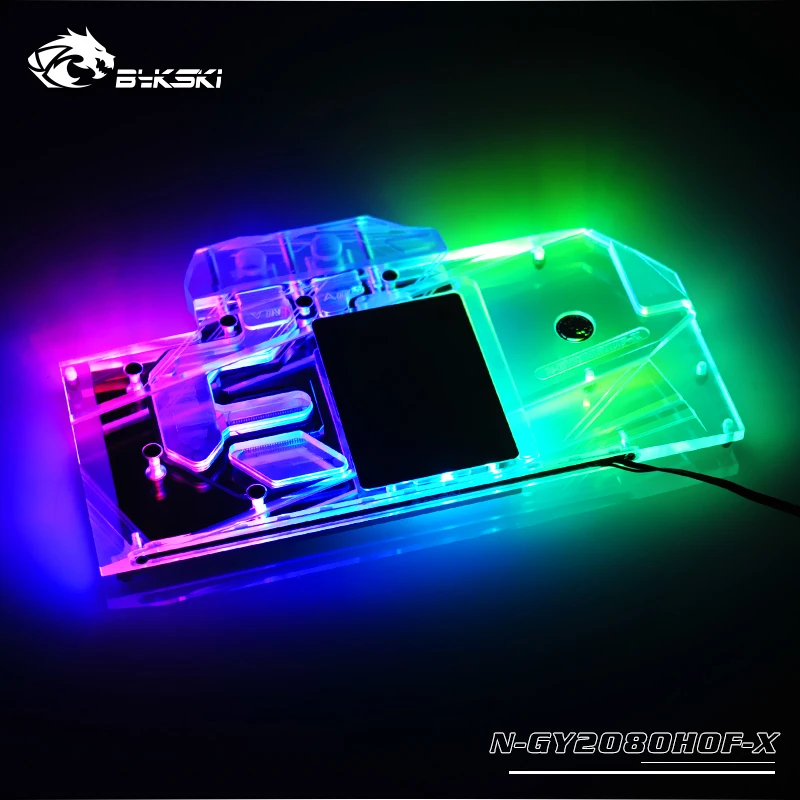 #^Special Price Bykski Water Block use for GALAX GeForce RTX2080 HOF / Full Cover Copper Radiator Block/3PIN 5V A-RGB / 4PIN 12V RGB