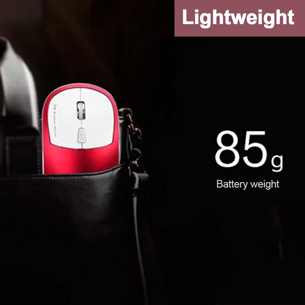 1600 DPI Rechargeable USB Optical Wireless Computer Mouse 2.4Ghz Wireless Mice Receiver Super Slim Mouse For Computer PC Laptop