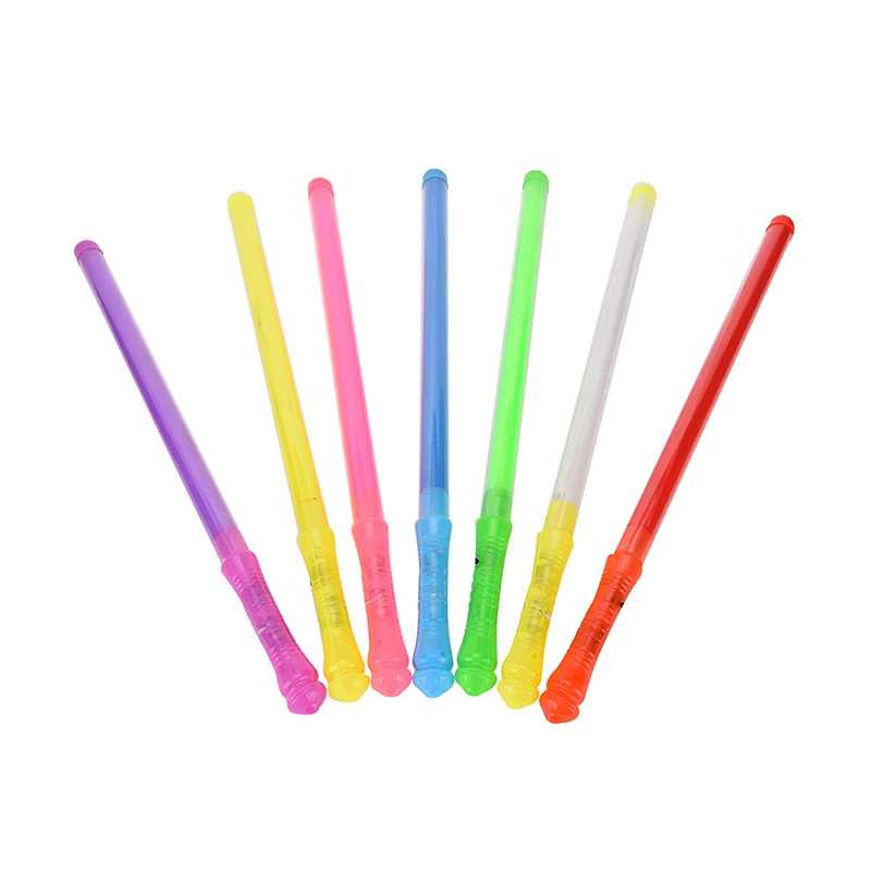 Light Up 7 Colors LED Foam Stick Wands Rally Rave Cheer Batons Party