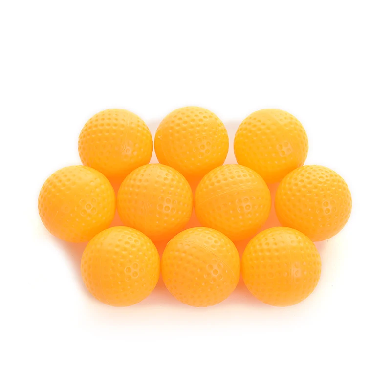 10Pcs Hot Sale Yellow Plastic Golf Balls Golf Practice Training Balls Training Aid Outdoor sports Wholesale