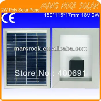 

2W 18V Polycrystalline Solar Panel with Aluminum Alloy Frame, Long Lifecycle, High Efficiency, Beautiful Appearance, Good Price