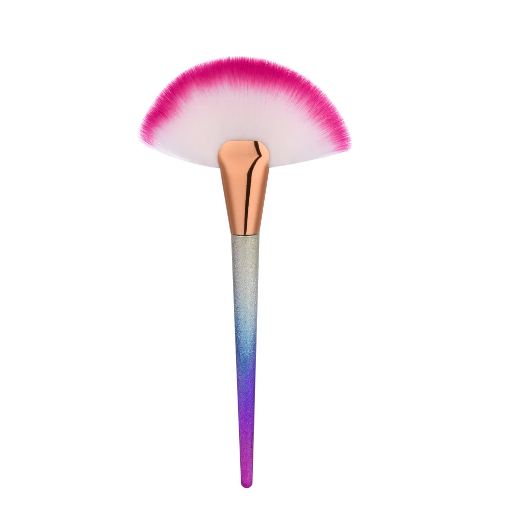 Professional Single Makeup Brush Blush Powder Sector Makeup Brush Soft Fan Brush Foundation Brushes Make Up Tool Best Quality (1)