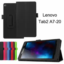 Для lenovo TAB2 7 дюймов A7-10f A7-20f чехол для планшета Стекло Funda для lenovo Tab 2 A7-10 A7-20 чехол раскладная подставка кожаный чехол личи