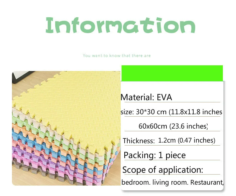 Eva пенопластовый мат 30 60 см Детский пазл пенопластовый стеганый коврик сплошной цвет коврик для гостиной большой безвкусный