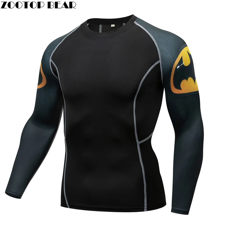  MMA Compression Men Sign T shirt quick dry Elastic Base Layer Skin Tight Weight Lifting Top Mens Te