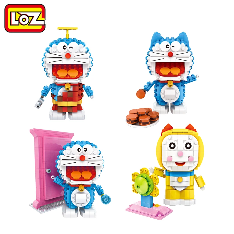 

LOZ Genuine authorized Doraemon Toys Limited Collection Toys Blocks LOZ building blocks Action Toy Figures An For Ages 14+