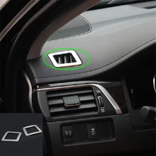 Украшение из нержавеющей стали для автомобильного кондиционера, украшение, блестки, наклейка на розетку, чехол для Toyota Camry 2012 2013 2 шт