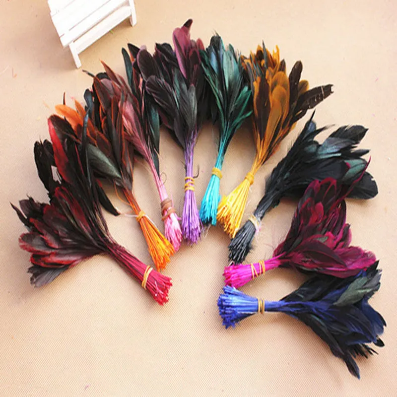 100PCS Dyed Feather Chicken Feather Used For DIY Craft Costumes