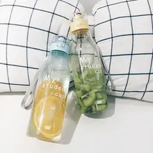 Портативный модный пластиковый стакан для воды для путешествий, спортивная чашка для питья, устойчивая к падению бутылка для воды напитков