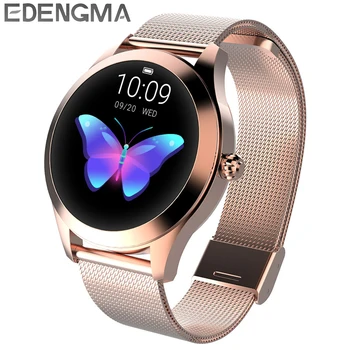 

Women's smart watch fashion metal wristband IP68 waterproof pedometer sports activity tracker Bluetooth fitness bracelet female