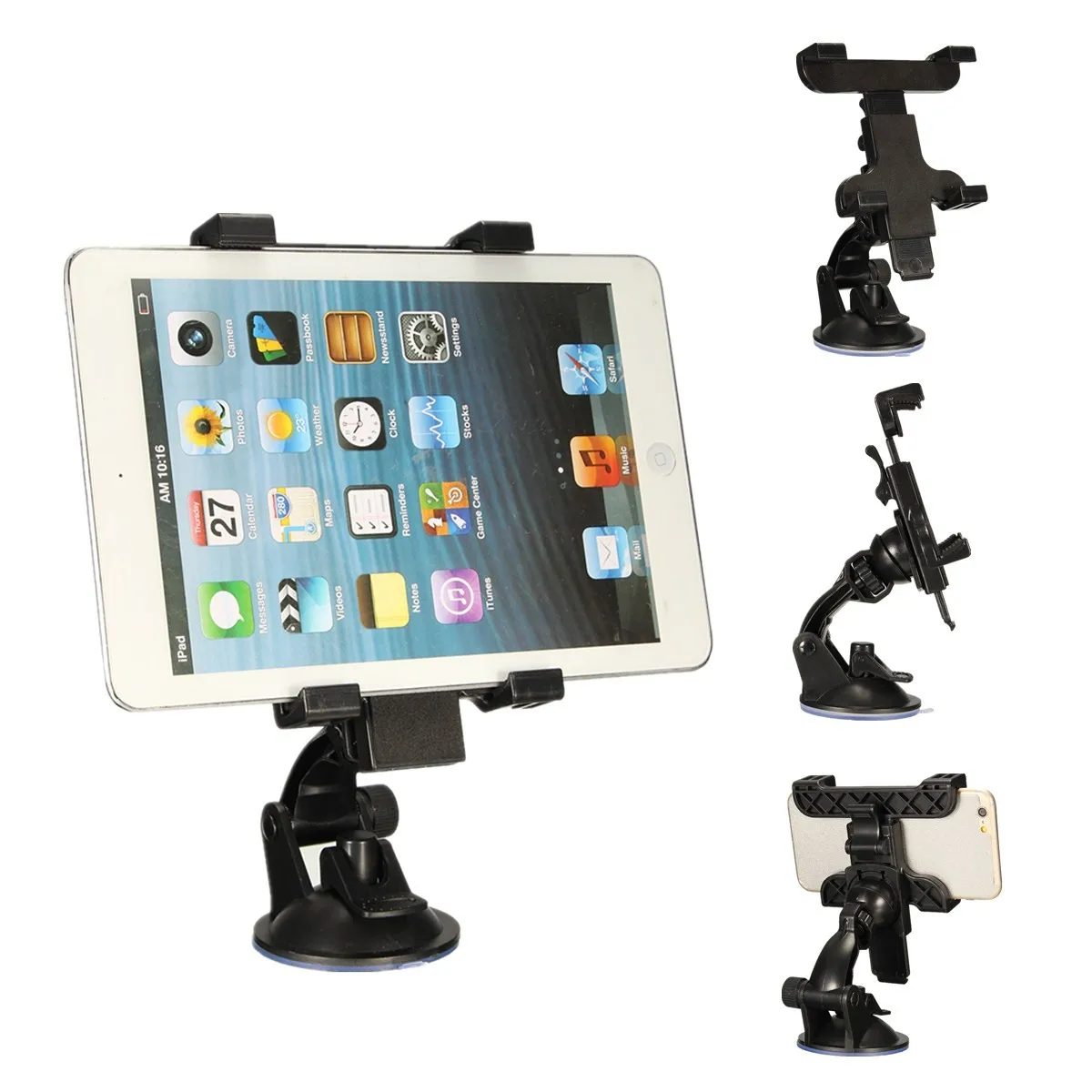 

6.5cm-14cm Car Wind Shield Suction Cup Mount Holder GPS Stands For iPhone 6S Plus for iPad Mobile Phone Tablet