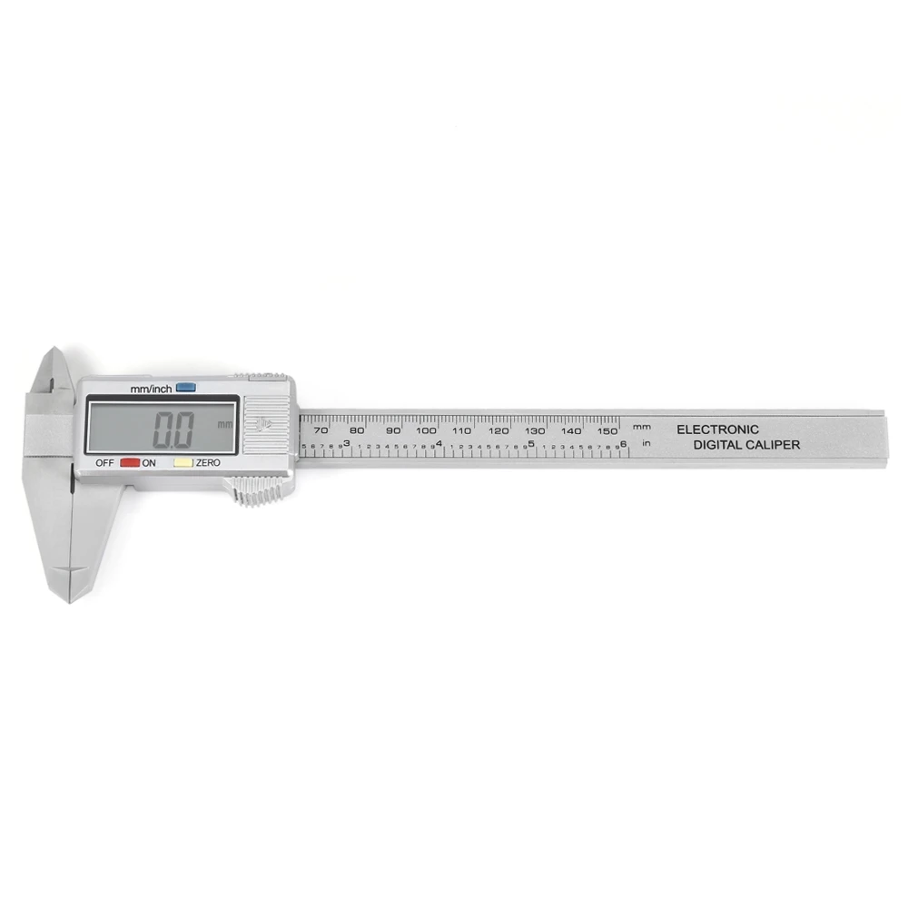 

Portable 0 - 150MM Electronic Digital Micrometer Plastic Carbon Fibre Calliper with LCD Display Screen Accurately Measuring Ste