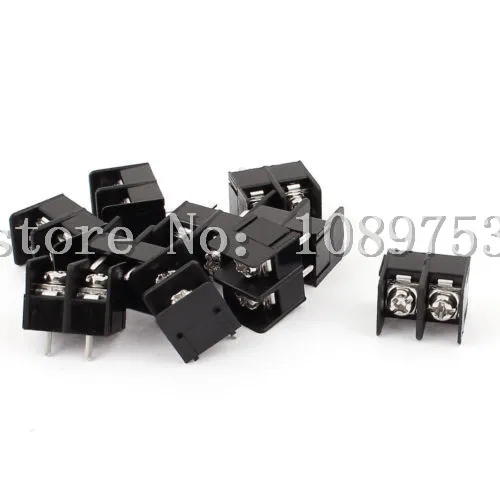 

20 Pcs 8.5mm Pitch 2 Pin 2 Way PCB Barrier Terminal Block Connector Black 300V 20A