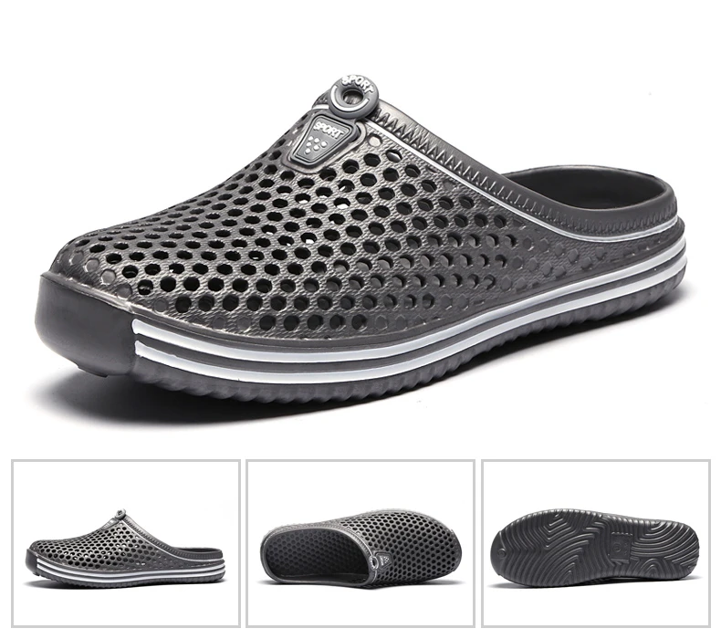 Brand Duty-Free Big Size 36-45 Lover Clogs 6 Colors Croc Shoes Men Band Sandals Summer Beach Water Swimming Mens Shoe (20)