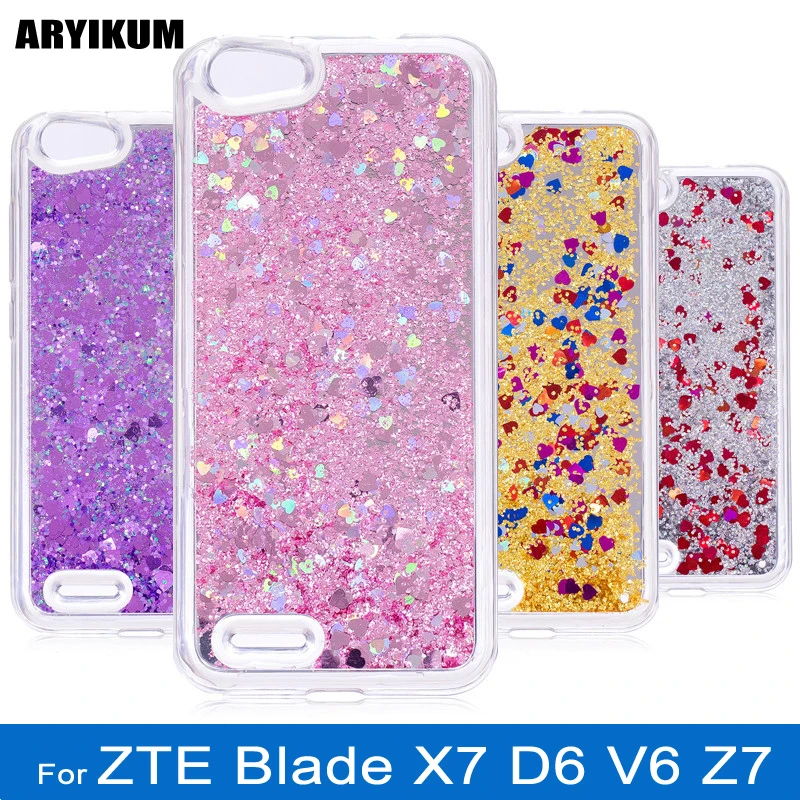 For ZTE Blade D6 V6 X7 Z7 T660 T663 Case Coque Glitter Silicone Liquid Quicksand Mirror Cover |