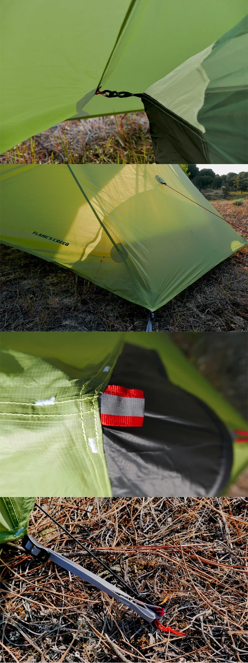 Barraca de Acampamento Silnáilon sem Haste Lanshan Chama Creed Pessoa Oudoor Ultraleve 3 Temporada Profissional 15d Tenda 2020 2 6 Cheap Barracas