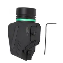 Охота зеленый пистолет Освещение Оборудование Фонарик светодиодный тактическое оружие Свет страйкбол, милитари, охота фонарик аксессуары для охоты