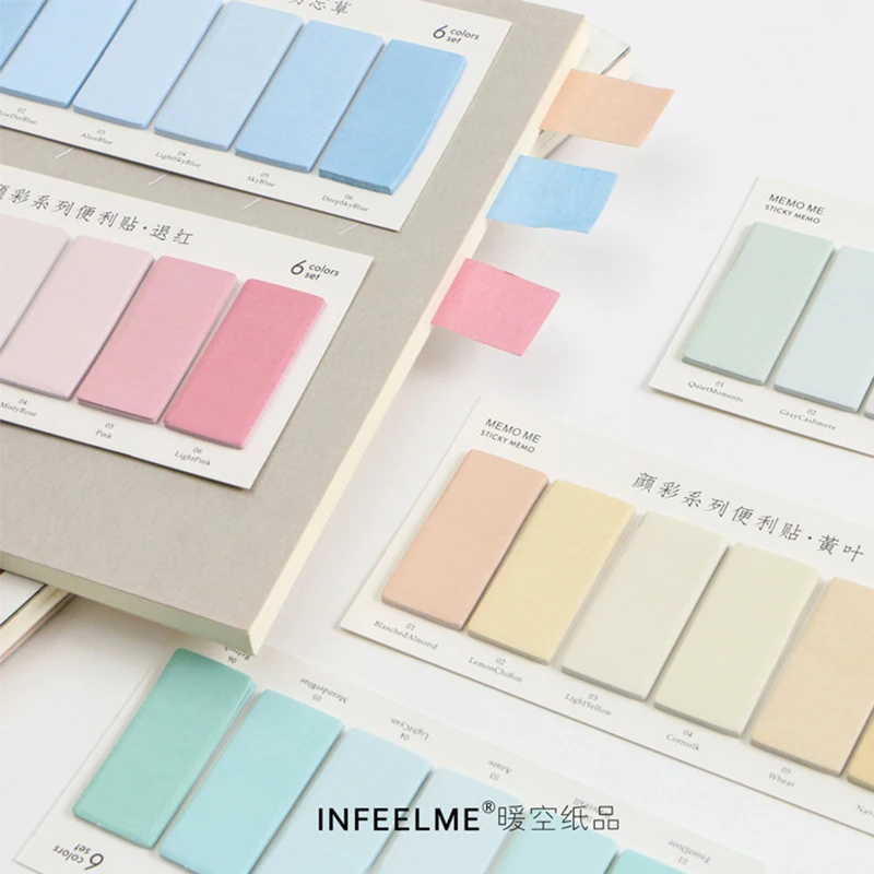 

DIY Gradient Color Creative Novelty Index Tab Flag Sticky Note Instruct Page Mark Stickers Post Label Office Stationery Supplies